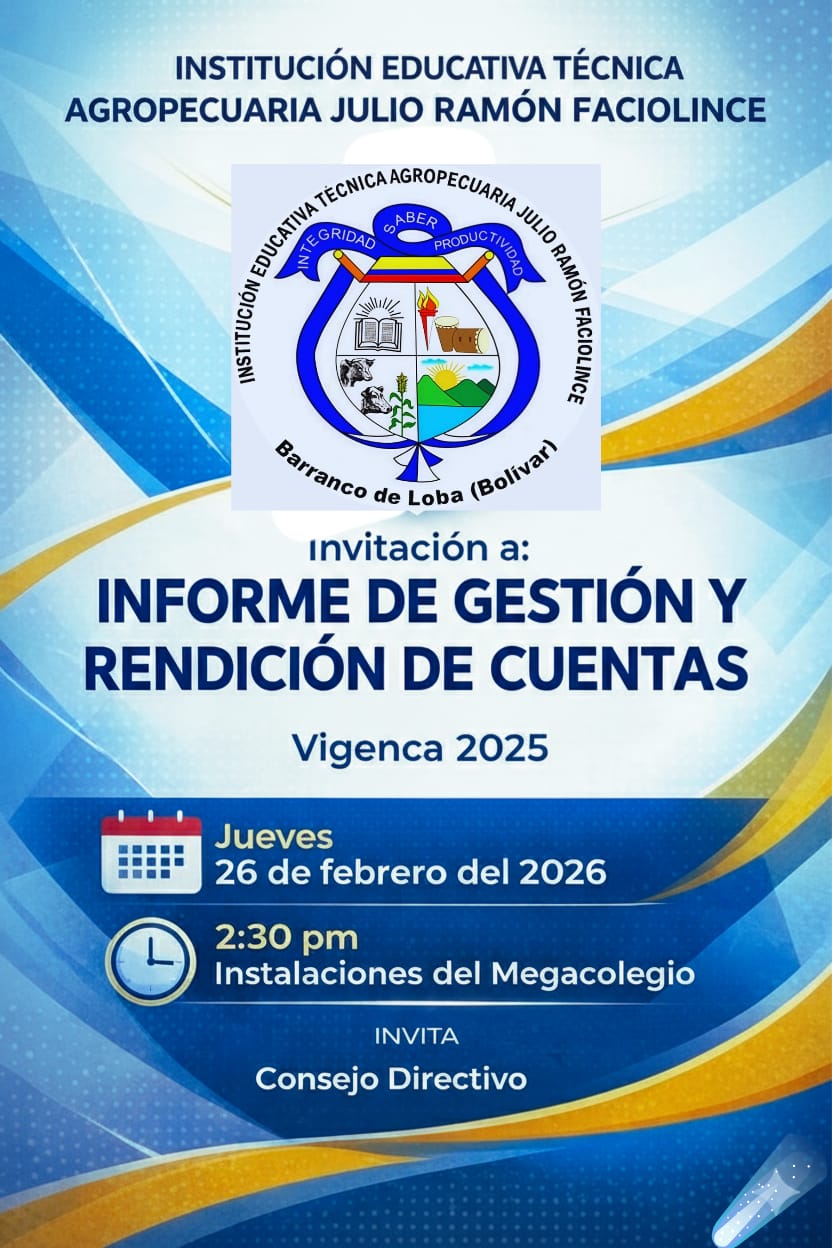 Invitación a Informe de Gestión y Rendición de Cuentas, vigencia 2025